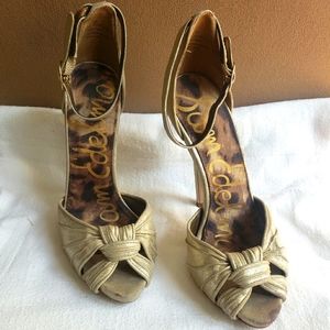 Gold Sam Edelman stilettos